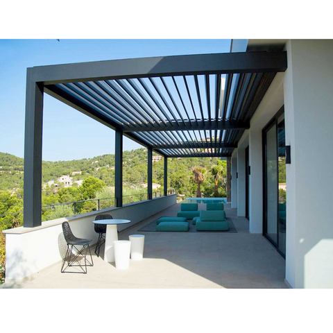 Warren 12x20 pergola canopy with louvered roof outdoor garden gazebo