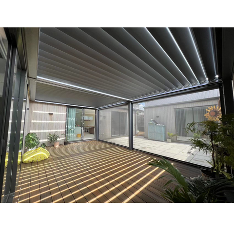 Warren 12x20 pergola canopy with louvered roof outdoor garden gazebo