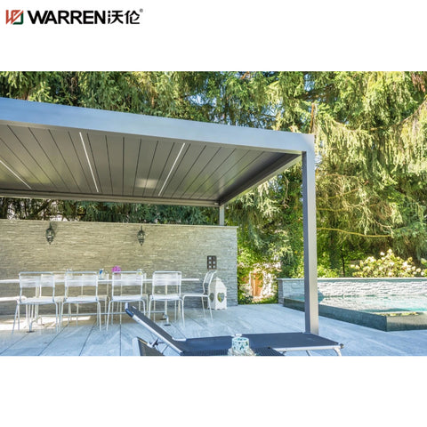 Warren 12x14 Pergola With Gazebo Louvered Canopy Patio Outdoor