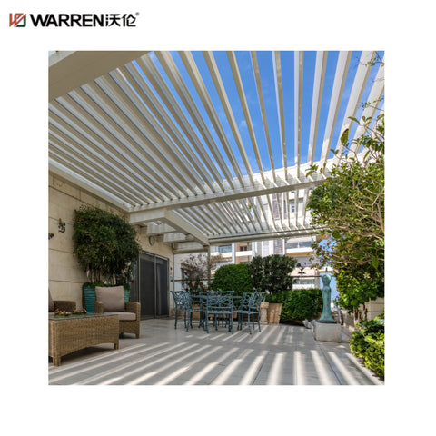 Warren 12 x 16 Pergola Canopy with Aluminum Alloy Louvered Roof