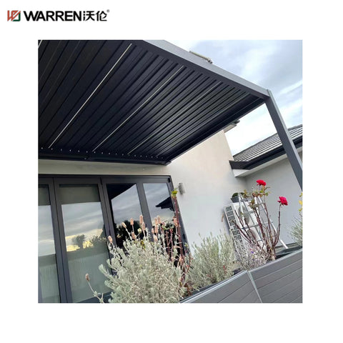 Warren 12 x 16 Pergola Canopy with Aluminum Alloy Louvered Roof
