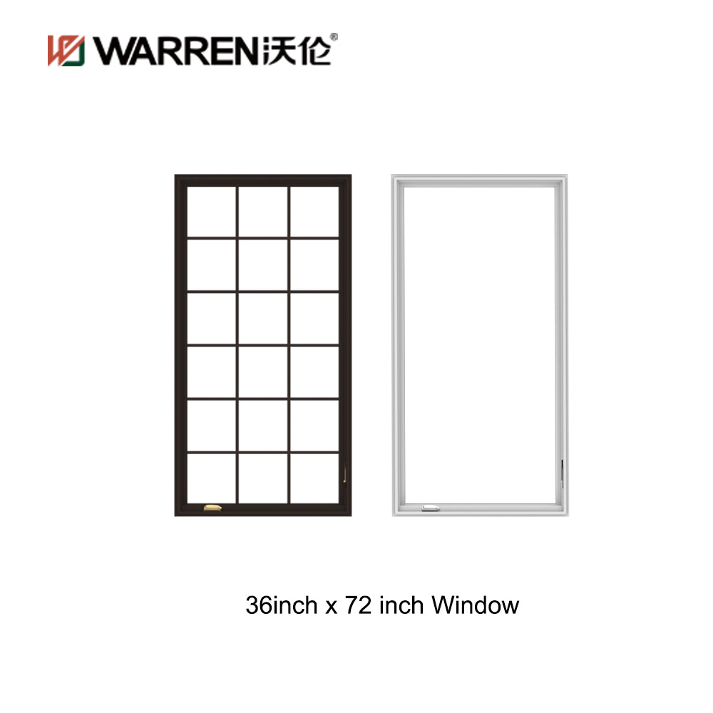 Warren 36x72 window NFRC Certificate thermal insulation aluminum casement picture window