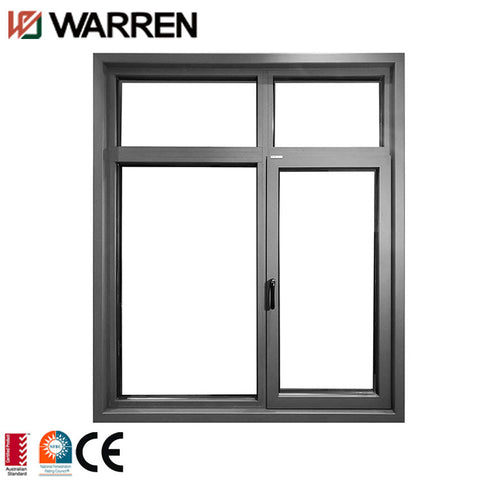 Aluminum 4 Panels Open Inward French Casement Windows