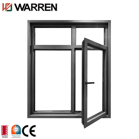 Aluminum 4 Panels Open Inward French Casement Windows