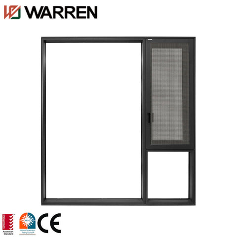 Aluminum Frameless Triple Pane Frosted Glass Casement Windows